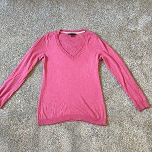 Banana Republic silk blend vee neck sweater M
